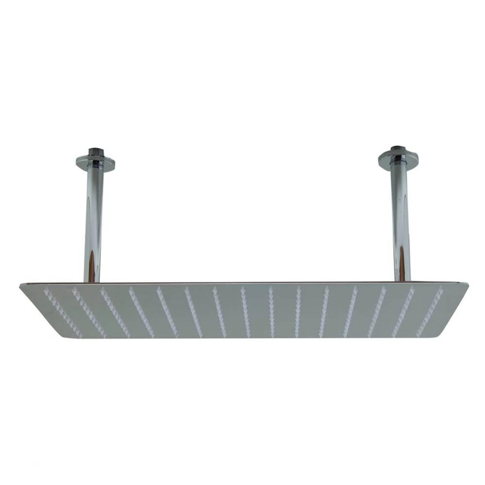 20'' Rectangular Polished Solid Stainless Steel Ultra Thin Rain Shower Head