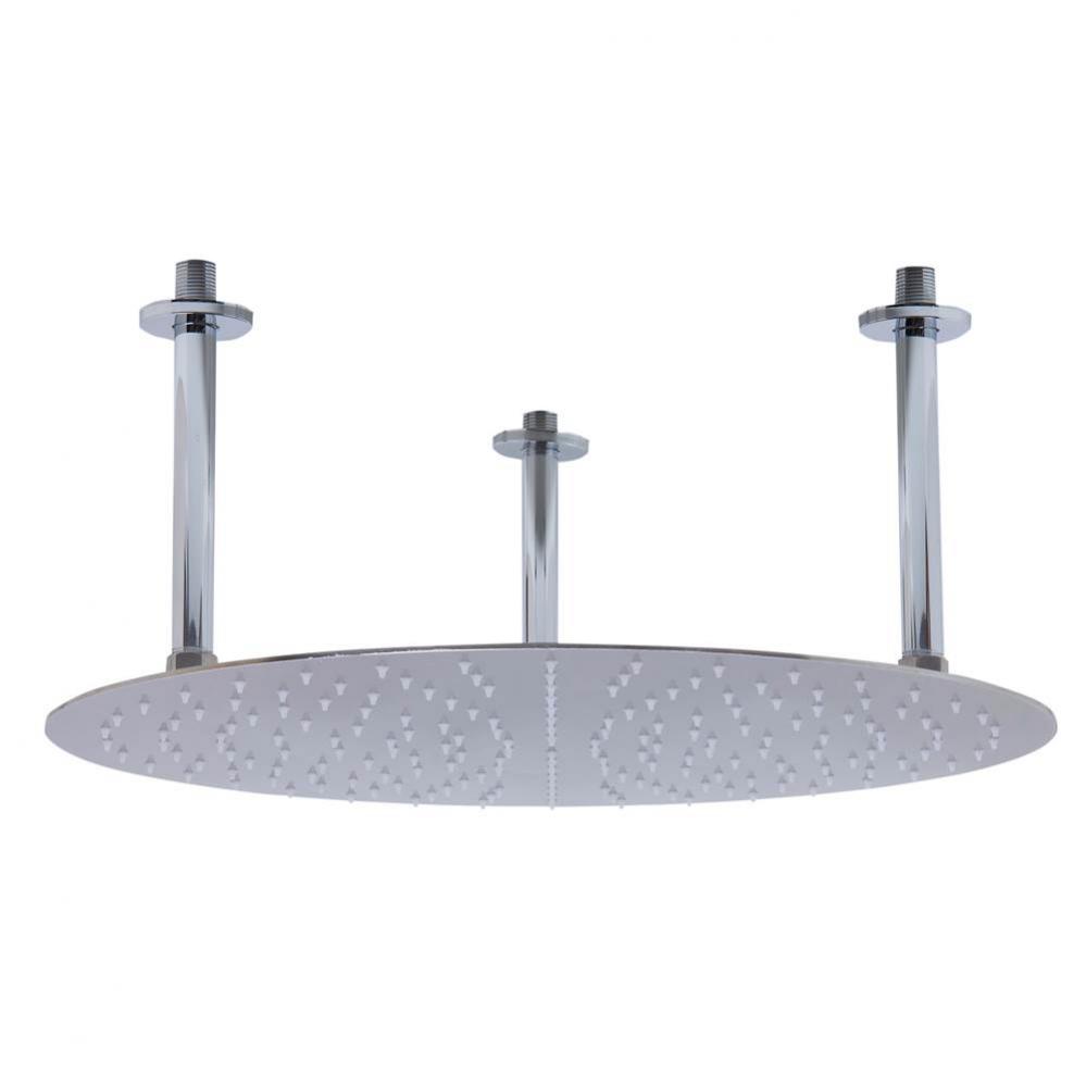 20'' Round Brushed Solid Stainless Steel Ultra Thin Rain Shower Head