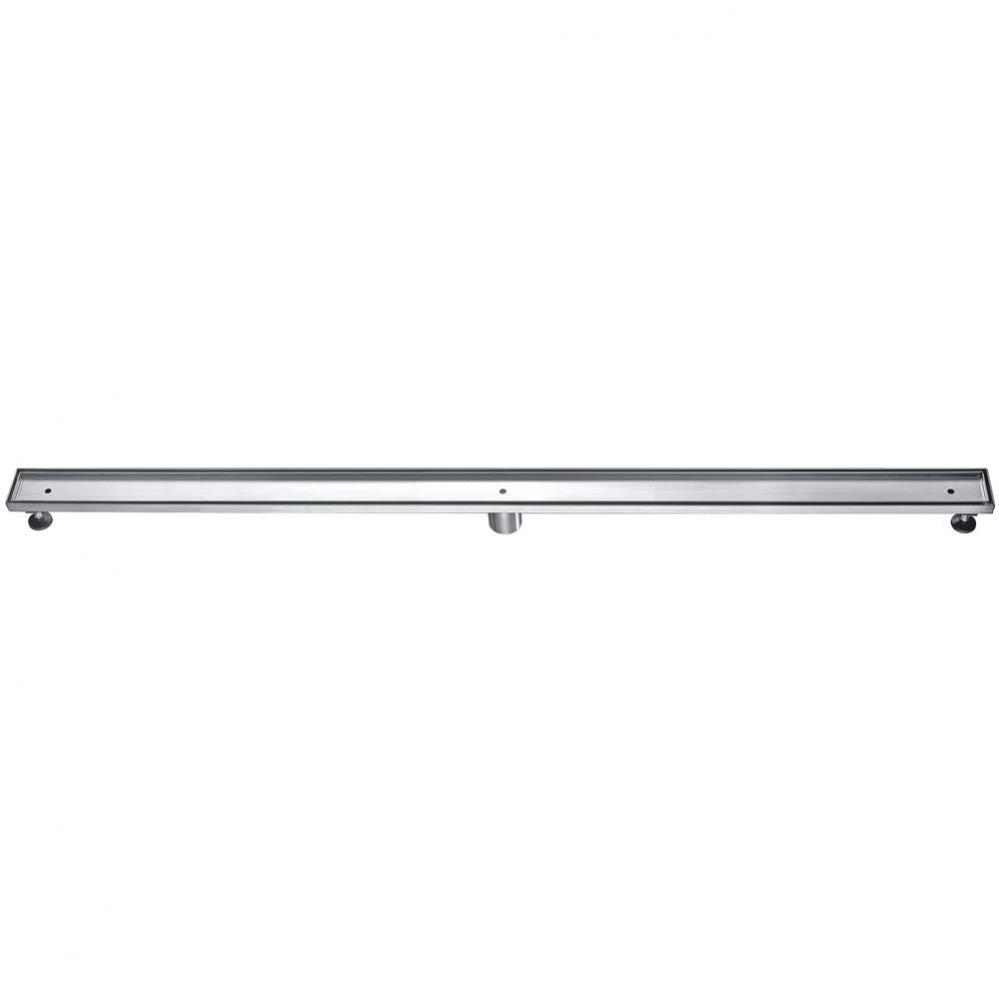 ALFI brand 59'' Stainless Steel Linear Shower Drain with No Cover