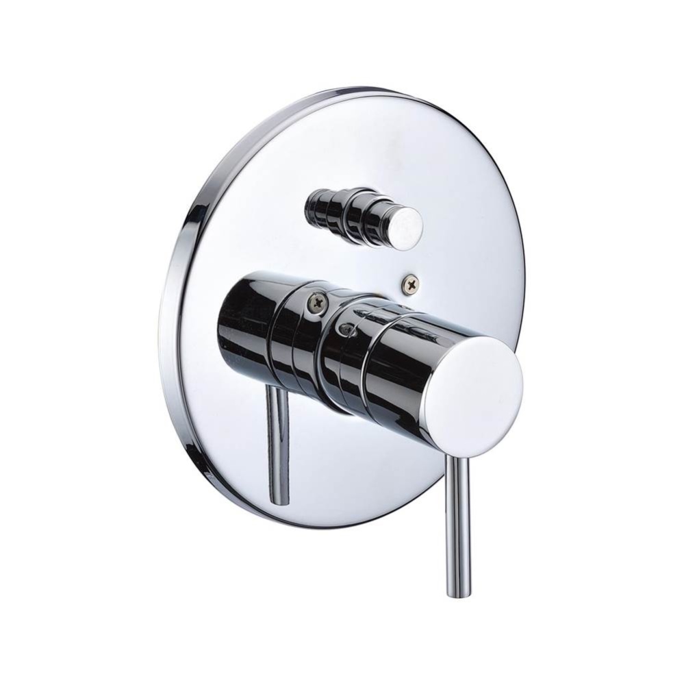 Polished Chrome Pressure Balanced Round Shower Mixer with Diverter