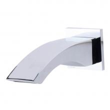 Alfi Trade AB3301-PC - Polished Chrome Curved Wallmounted Tub Filler Bathroom Spout