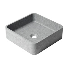 Alfi Trade ABCO16S - 16'' Square Solid Concrete Gray Matte Above Mount Bathroom Sink
