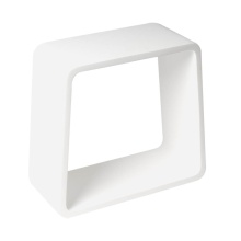 Alfi Trade ABST55 - White Matte Solid Surface Resin Bathroom / Shower Stool