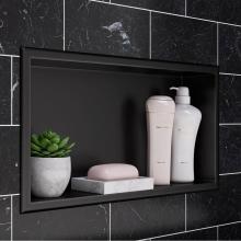 Alfi Trade ABNP2412-BB - 24'' x 12'' Brushed Black PVD Stainless Steel Horizontal Single Shelf Shower N