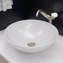 Alfi Trade BA351 - EAGO BA351  18'' ROUND CERAMIC ABOVE MOUNT BATHROOM BASIN VESSEL SINK