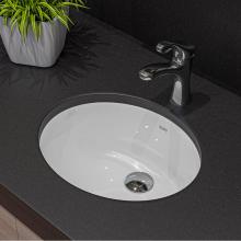 Alfi Trade BC224 - EAGO BC224 White Ceramic 18''x15'' Undermount Oval Bathroom Sink
