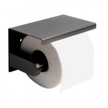 Alfi Trade ABTPP66-BB - Brushed Black PVD Stainless Steel Toilet Paper Holder with Shelf