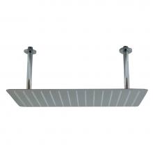 Alfi Trade RAIN2012-PSS - 20'' Rectangular Polished Solid Stainless Steel Ultra Thin Rain Shower Head