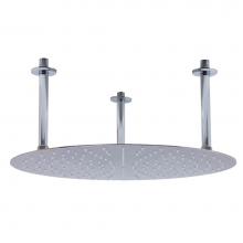 Alfi Trade RAIN20R-BSS - 20'' Round Brushed Solid Stainless Steel Ultra Thin Rain Shower Head