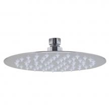 Alfi Trade RAIN8R-BSS - Solid Brushed Stainless Steel 8'' Round Ultra Thin Rain Shower Head