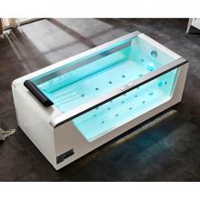 Alfi Trade AM152ETL-6 - EAGO 1 6 ft Clear Rectangular Acrylic Whirlpool Bathtub