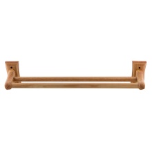 Alfi Trade AB5505 - 24'' Double Rack Wooden Towel Bar Bathroom Accessory
