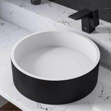 Alfi Trade ABRS15RBM - Black Matte 15'' Round Solid Surface Resin Sink