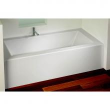 Alcove A10.10115.4000.10 - Flory De Colt Bathtub 31x60, With Tiling Flange, Right Drain, White