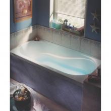 Alcove A15.14424.450037.12 - Ficus Bathtub 34x66 With Tiling Flange, Left Drain, Whirlpool/vibro-air, Bone