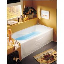 Alcove A15.17015.500037.10 - Petunia Bathtub 31x60, With Tiling Flange, Right Drain, Whirlpool/vibro-air, White