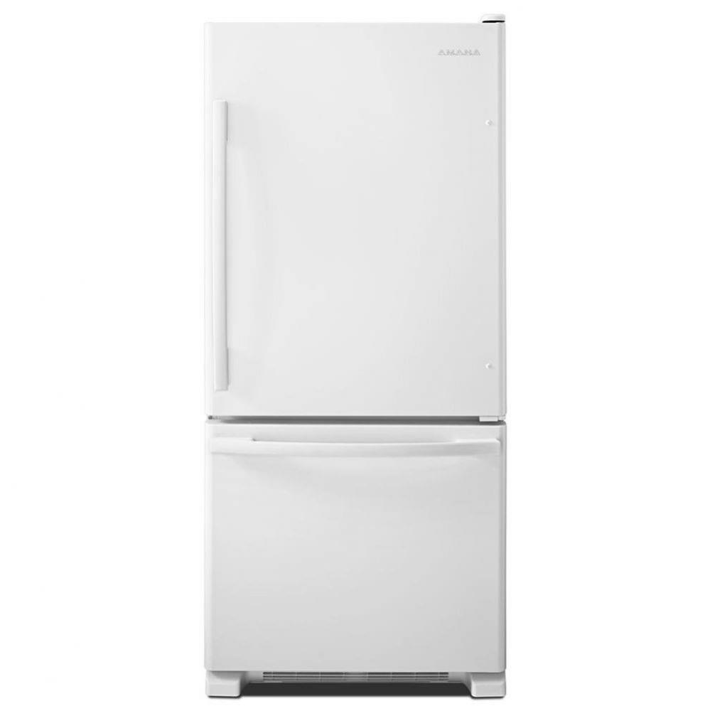 29-inch Wide Amana Bottom-Freezer Refrigerator with EasyFreezer&trade; Pull-Out Drawer - 18 cu