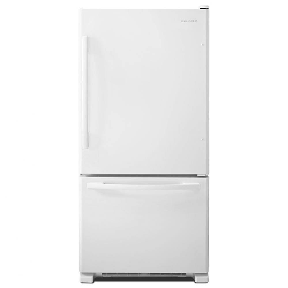 33-inch Wide Amana Bottom-Freezer Refrigerator with EasyFreezer&trade; Pull-Out Drawer - 22 cu