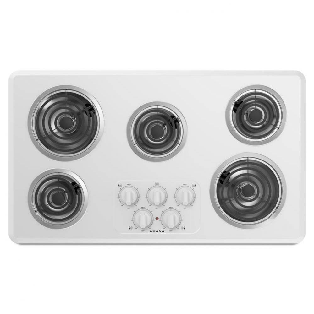 36-inch Amana Electric Cooktop with 5 Elements