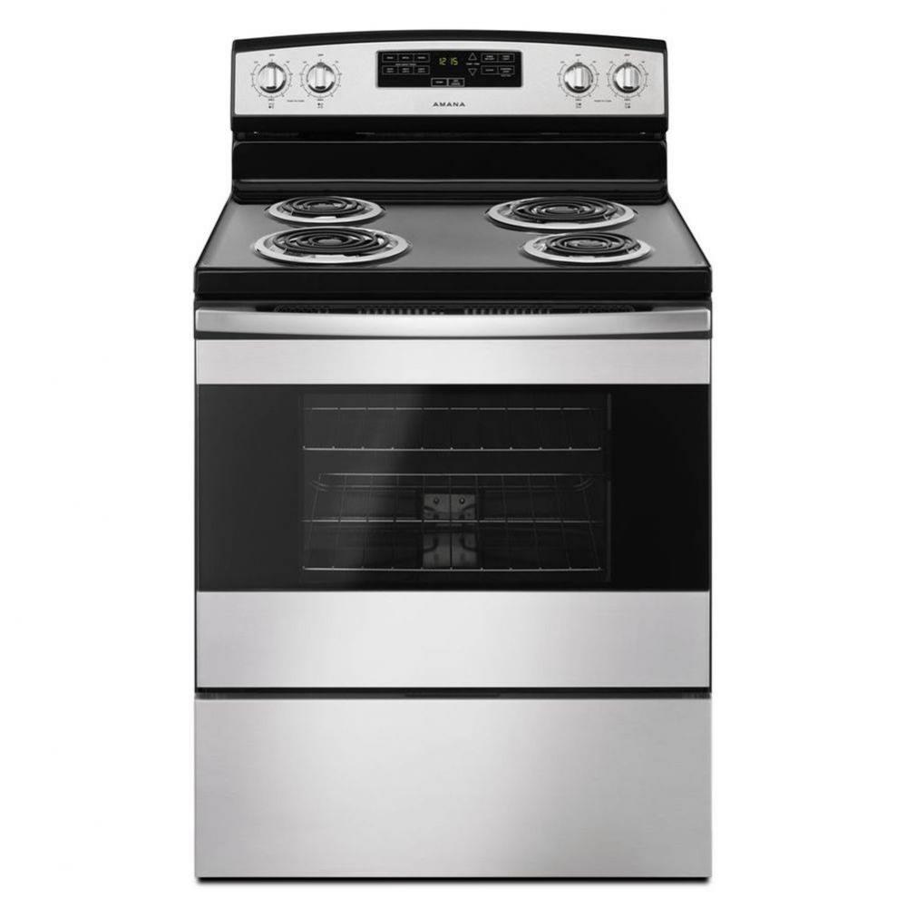 30-inch Amana® Electric Range with Bake Assist Temps