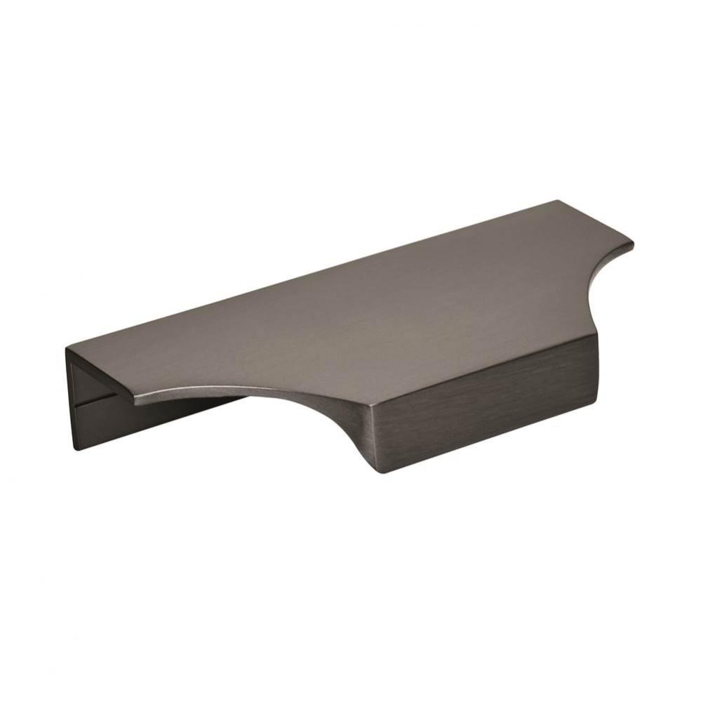 Extent 4-3/16 in (106 mm) Center-to-Center Black Chrome Cabinet Edge Pull