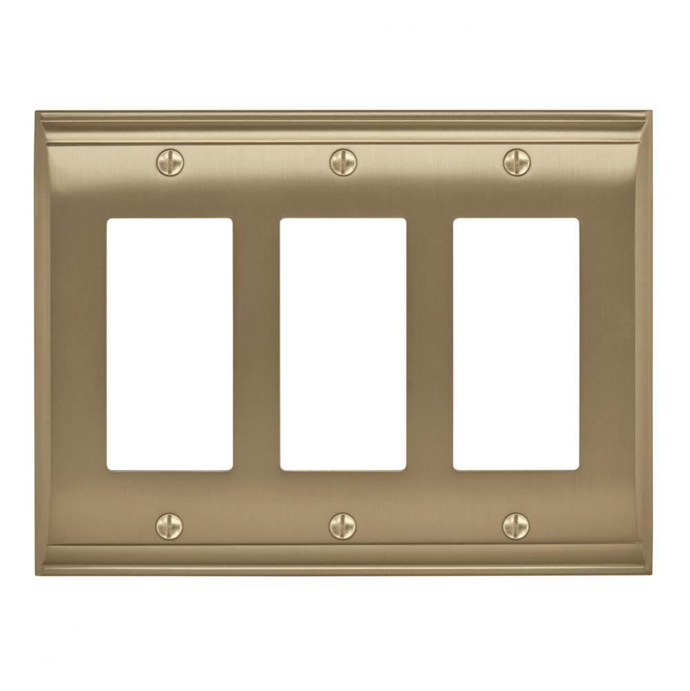 Candler 3 Rocker Golden Champagne Wall Plate