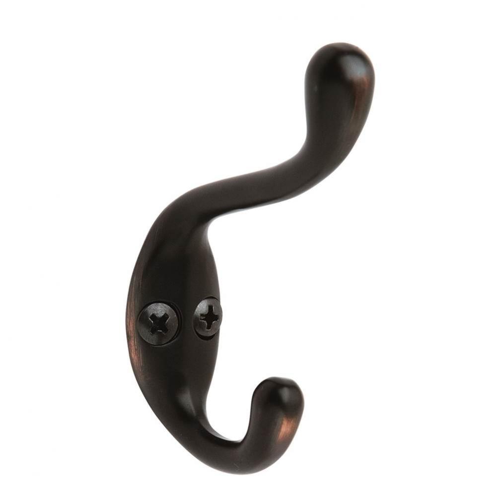 Medium Oil-Rubbed Bronze Coat and Hat Hook