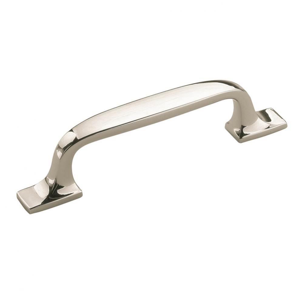 Highland Ridge 3 in (76 mm) Center-to-Center Polished Nickel Cabinet Pull