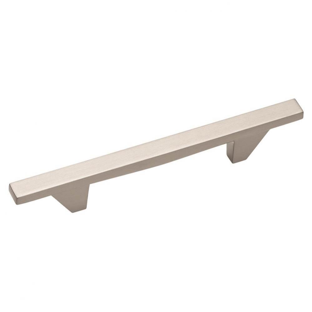 Sleek 3-3/4 in (96 mm) Center-to-Center Satin Nickel Cabinet Pull
