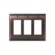 Amerock BP36506ORB - SWITCHPLATE-CANDLER-3 ROCKER-ORB