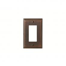 Amerock BP36518ORB - WALLPLATE-MULHOLLAND-1 ROCKER-ORB