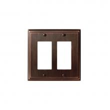 Amerock BP36519ORB - WALLPLATE-MULHOLLAND-2 ROCKER-ORB