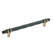 Amerock BP36663BBRBBZ - London 8 in (203 mm) Center-to-Center Black Bronze/Golden Champagne Cabinet Pull