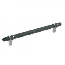 Amerock BP36663BBR26 - London 8 in (203 mm) Center-to-Center Black Bronze/Polished Chrome Cabinet Pull