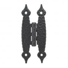 Amerock BPR3404CB - Non Self-Closing, Flush Colonial Black Hinge - 2 Pack