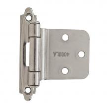 Amerock BPR763026 - Variable Overlay Self-Closing, Face Mount Polished Chrome Hinge - 2 Pack