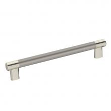 Amerock BP36562PNSS - Esquire 8 in (203 mm) Center-to-Center Polished Nickel/Stainless Steel Cabinet Pull