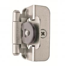 Amerock BPR8704G10 - 1/2in (13 mm) Overlay Double Demountable Satin Nickel Hinge - 2 Pack