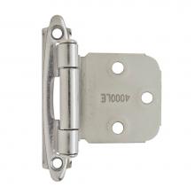 Amerock BPR7629G10 - Variable Overlay Self-Closing, Face Mount Satin Nickel Hinge - 2 Pack