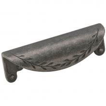 Amerock BP1582WID - Nature''s Splendor 3 in (76 mm) Center-to-Center Wrought Iron Dark Cabinet Cup Pull