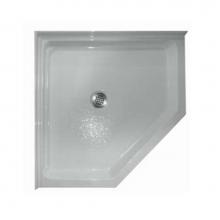 Aquarius Bathware AS000115-C-000-BON - 42'' Thermal Cast Acrylic corner shower pan with 6'' threshold. (ABC 4242)
