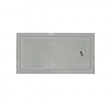 Aquarius Bathware AS000113-L-000-BIS - 60'' Thermal Cast Acrylic shower pan with 6'' threshold. (AB 6032 L/R)