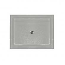 Aquarius Bathware AS000106-C-000-WHT - 48'' center drain Thermal Cast Acrylic shower pan with 4'' threshold. (AB 3448