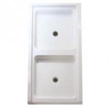 Aquarius Bathware AS000109-C-000-WHT - Twin bowl Thermal Cast Acrylic shower pan (AB 3672 )