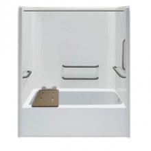 Aquarius Bathware AS000641-X4HBSL-000-QGR - AS000641-X4HBSL-000-QGR Plumbing Tub Enclosures