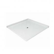Aquarius Bathware AS000714-C-000-BIS - 5'' AcrylX? barrier-free double entry shower base with Easy Base. (MPB 6060 BF DE 1.25)