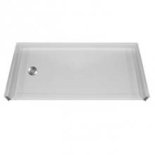 Aquarius Bathware AS000704-R-000-BIS - 51.75'' interior dimension, AcrylX™ barrier-free shower base with pre-leveled Easy Bas
