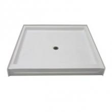 Aquarius Bathware AS000118-C-000-BON - AcrylX? shower pan center drain (G3232SH PAN)