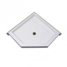 Aquarius Bathware AS000125-C-000-BON - AcrylX? Neo-Angle Shower Pan (G3838NA PAN)