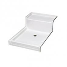 Aquarius Bathware AS000631-R-000-BON - AcrylX? Shower Pan with Seat (G3660SH 1S PAN)